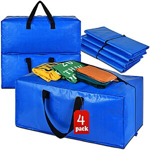 4 Pack 93L Acnusik Heavy Duty XL Moving Bags w/ Handles& Back Straps $9.66 + Free Shipping w/ Prime or on $35+