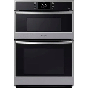 Samsung - 30" Built-In Electric Convection Combination Wall Oven with Microwave and Steam Cook - Stainless Steel $2599.99 Bestbuy.com