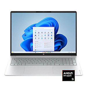 HP - OmniBook 3 16" 2K Touchscreen Laptop - AMD Ryzen 5 40 (2025) - 8GB Memory - 256GB SSD - Glacier Silver $399.99 Bestbuy.com