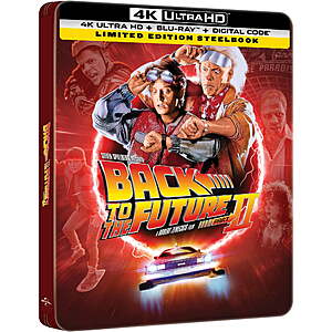 Back to the Future Part II: Limited Edition Steelbook (4K UHD + BR + Digital) $18.50