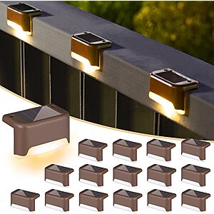 16-Pack SOLPEX Waterproof Outdoor LED Solar Deck Lights (Warm White) $14.99 + Free Shipping w/ Prime or on $35+