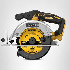 $119* | DeWALT 20V Max 6-1/2" Brushless Cordless Circular Saw (Tool Only) at Amazon