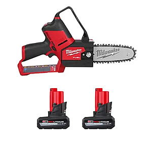 Milwaukee M12 FUEL HATCHET 6" Pruning Saw w/ M12 Redlithium High Output XC5.0 Battery Pack 2 Pack $169