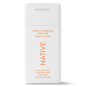 Native Body Wash, Sweet Peach & Nectar, Sulfate Free, for Women & Men, 3 fl oz + $3 in WMCB