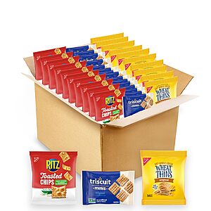 40-Pack Nabisco RITZ, Wheat Thins, Triscuit Minis Cracker Variety Snack Pack $15.79 w/ S&S + Free Shipping w/ Prime or $35+