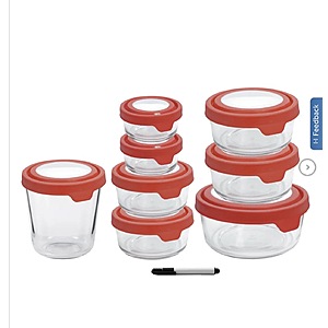 Anchor Hocking TrueSeal 16-piece Glass Food Storage Set $21.99 Free Shipping Costco.com