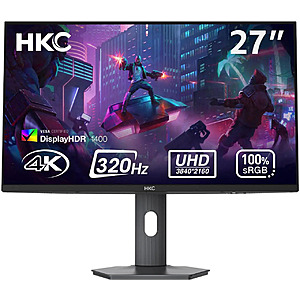 27" HKC G27M7Pro IPS Mini LED Dual Mode 4k 160Hz/FHD 320Hz Gaming Monitor $339.99 + Free Shipping