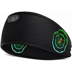ZHENYEMEI Bamboo Cotton Wireless Bluetooth Sleep Headphones Headband (Black) $4.99 + Free Shipping w/ Prime or on $35+