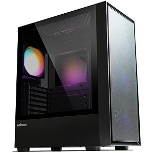 Zalman S6 Airflow Mesh ATX Mid-Tower PC Case w/ 4 x RGB Fans (Black) $49.99 + Free Shipping