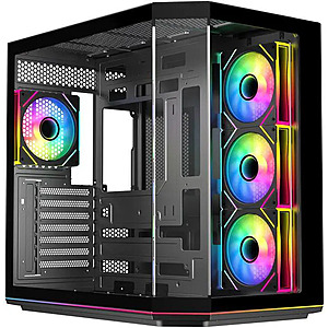 DIYPC ARGB-N3-PRO ATX Computer Case w/ 4 x ARGB PWM Fans & ARGB Light Strip (Black) $74.97 + Free Shipping