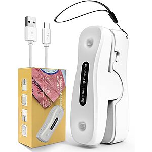 NEATEST 2-in-1 Rechargeable Mini Bag Sealer & Cutter w/ Magnet (White) $3.99 + Free Shipping w/ Prime or on $35+