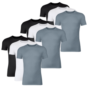 9-Pack: Men's Hanes Originals SuperSoft Men's Crewneck T-Shirts (3x3 pack) Black, White, Grey (Sm. & Med.) $19.99 + Free Shipping