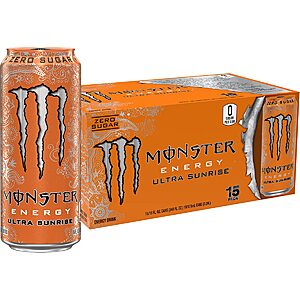 Monster Energy Zero Sugar Ultra Sunrise 15 Pack