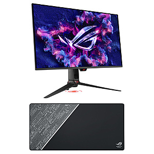32" ASUS ROG Strix 4K QD-OLED 240Hz Gaming Monitor + 35"x17" ASUS ROG Mouse Pad $900 + Free S/H
