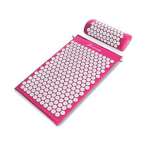 ProsourceFit Acupressure Mat & Pillow Set (Pink/White) $11.99 + Free Shipping w/ Prime or $6 Fee per Order