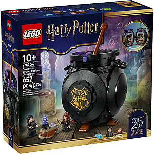 652-Piece LEGO Harry Potter Cauldron: Secret Potions Classroom Set $47.99 + Free Shipping