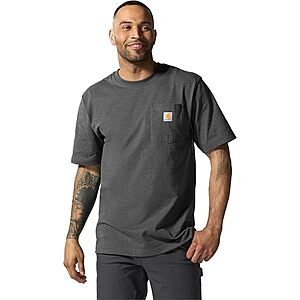Carhartt Men's K87 Pocket T-Shirt (Carbon Heather) $13.68 + Free Shipping w/ Prime or on $35+