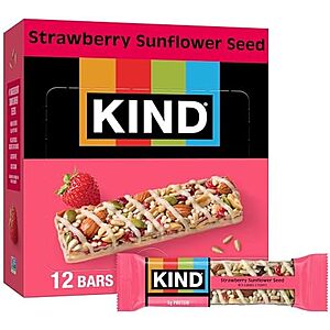 12-Count 1.4-Oz  KIND Strawberry Sunflower Seed Bars $7.09 w/ S&S + Free Shipping w/ Prime or on $35+