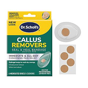 4-Count Dr. Scholl's Callus Remover Seal & Heal Bandage w/ Hydrogel Technology $3.23 w/ S&S + Free Shipping w/ Prime or on $35+