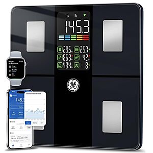 GE Smart Digital Weight Scale w/ 14 Body Composition Metrics (Black) $19.99 + Free Shipping
