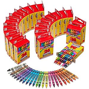 $12 | 24-Pack 24-Count Cra-Z-Art Crayons at Amazon