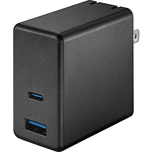 Best Buy essentials 67.5W Dual Port USB-C and USB Wall Charger for Laptops, Tablets, and Other USB-C Devices (Black) $12.99 + Free Shipping