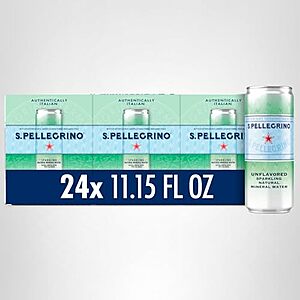 [SnS, AC] $9.88* | 24-Pk 11.15-Oz S.Pellegrino Sparkling Natural Mineral Water at Amazon