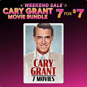 Fanflix: 7 Cary Grant Digital Movies(Paramount) $7