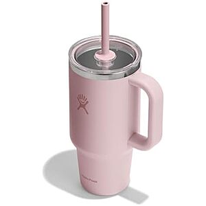 $17.48* | 32-Ounce Hydro Flask Travel Tumbler w/ Handle & Straw (Trillium Pink) at Amazon