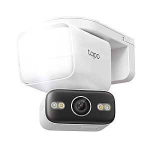 Tapo 2K Outdoor Pan/Tilt Wired Floodlight Security Camera $79.99 + Free S&H at Amazon