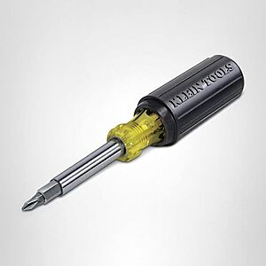 $11.98* | Klein Tools 11-in-1 Multi Bit Screwdriver & Nut Driver w/ Cushion Grip Handle at Amazon