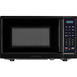 Insignia™ - .7 Cu. Ft. Compact Microwave - Black $54.99 Bestbuy.com