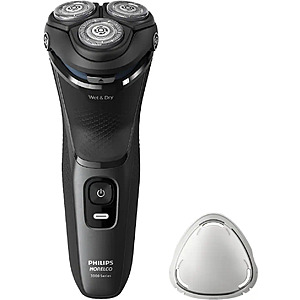 Philips Norelco - Series 3000 Rechargeable Wet/Dry Electric Shaver - Black $49.99 Bestbuy.com
