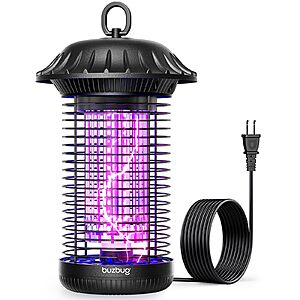 $19.99: Buzbug LED Bug Zapper – Indoor/Outdoor, Dual Band (50,000 Hr Lamp, 5.6 ft Cord) at Amazon