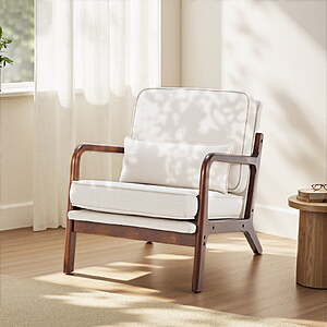 EDX Mid Century Modern Accent Chair(Beige/Gray) $81.99 + Free S&H at Walmart