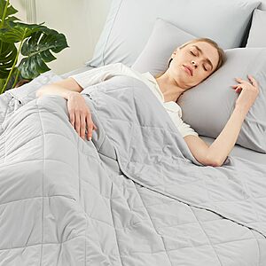 Cozy Bliss Cooling Throw Blanket for Hot Sleepers 50"x70", Q-Max 0.45 Cooling Comfort, Cold Blankets $19