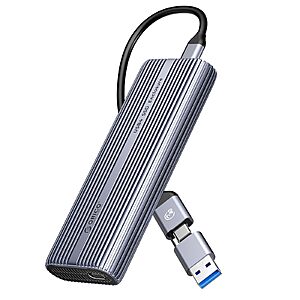 ORICO 40Gbps M.2 NVMe SSD Enclosure with Cooling Fan $45.49
