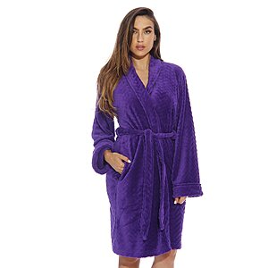 Just Love Kimono Robe Bath Robes for Women 6312-Purple-M $9.99