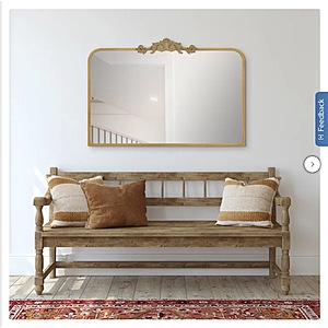Antique Gold 26” Scroll Wall Mirror $94.99 free Shipping Costco.com