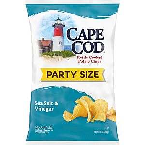13-Ounce Cape Cod Sea Salt & Vinegar Kettle Potato Chips $4.67 + Free Shipping w/ Prime or on $35+