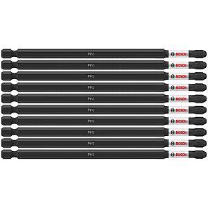 10-Pack 6" BOSCH Phillips #3 Impact Tough Screwdriving Power Bits $13.45 + Free Shipping w/ Prime or on $35+