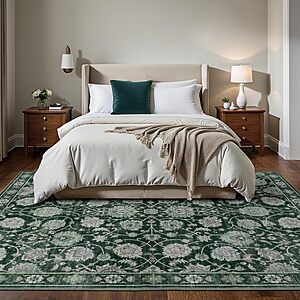 Carpelux 8x10' Floral Area Rug $32 + Free S/H