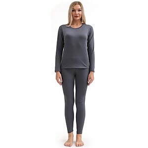 2-Piece PISIQI Women's Thermal Ultra-Soft Long Johns Set from $7.13 + Free Shipping w/ Prime or on $35+