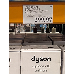 Dyson v10 Costco B&M $299.97 YMMV