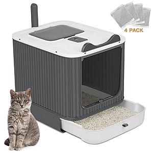 PHANCIR Enclosed Cat Litter Box w/ Lid $26 + Free Shipping