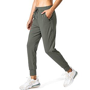 SANTINY Women's Joggers Pants w/ Drawstring $17.91