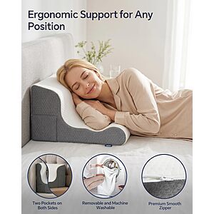 Orthopedic Memory Foam Bed Wedge Pillow $29.99 (50% Off)