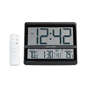 AcuRite Digital Clock + Outdoor Temperature $19.99 w/ Prime s/h
