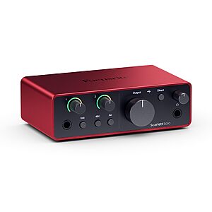 Focusrite Scarlett Solo Studio 4th Gen USB Audio Interface Bundle w/ Mic & Headphones $229.99 + Free Shipping
