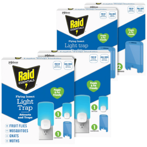 8-Pce. Raid Essentials Flying Bug Trap Bundle (2 Lights & 6 Total Glue Traps) $19.99 + Free Shipping